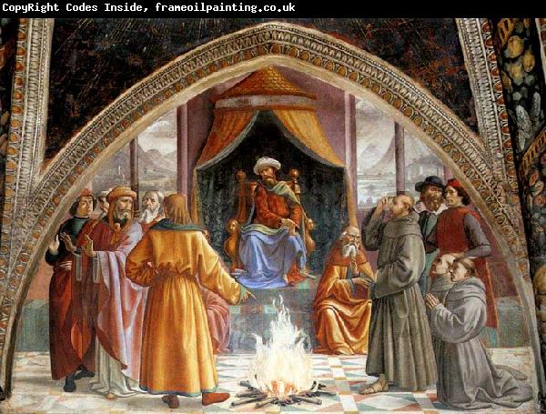 GHIRLANDAIO, Domenico Test of Fire before the Sultan .